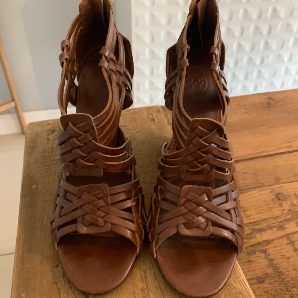 Tory Burch Leather Wedge